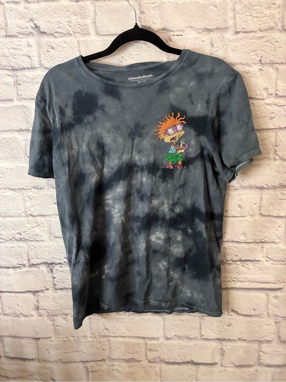 Nickelodeon Men’s Tie-Dye Chuckie Graphic Tee - Medium
